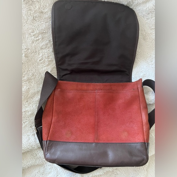 Coach F71346 - Camden Suede and Leather Map Bag